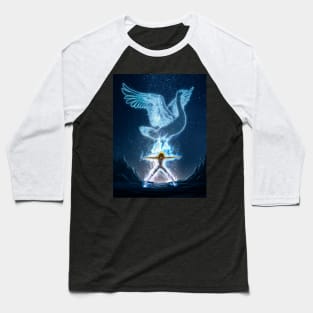 Flying cygnus Baseball T-Shirt